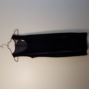 Forever 21 Knee Length Deep Purple Velvet  Tank Dress